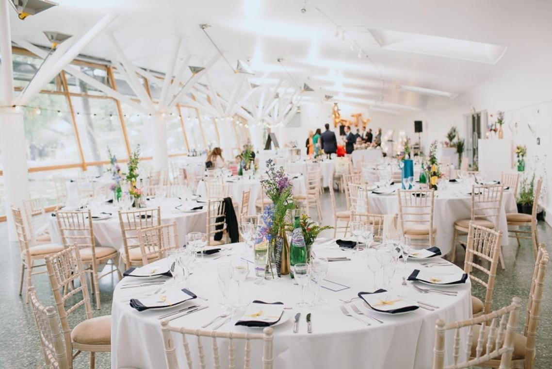 Wedding setup at the Art Pavilions