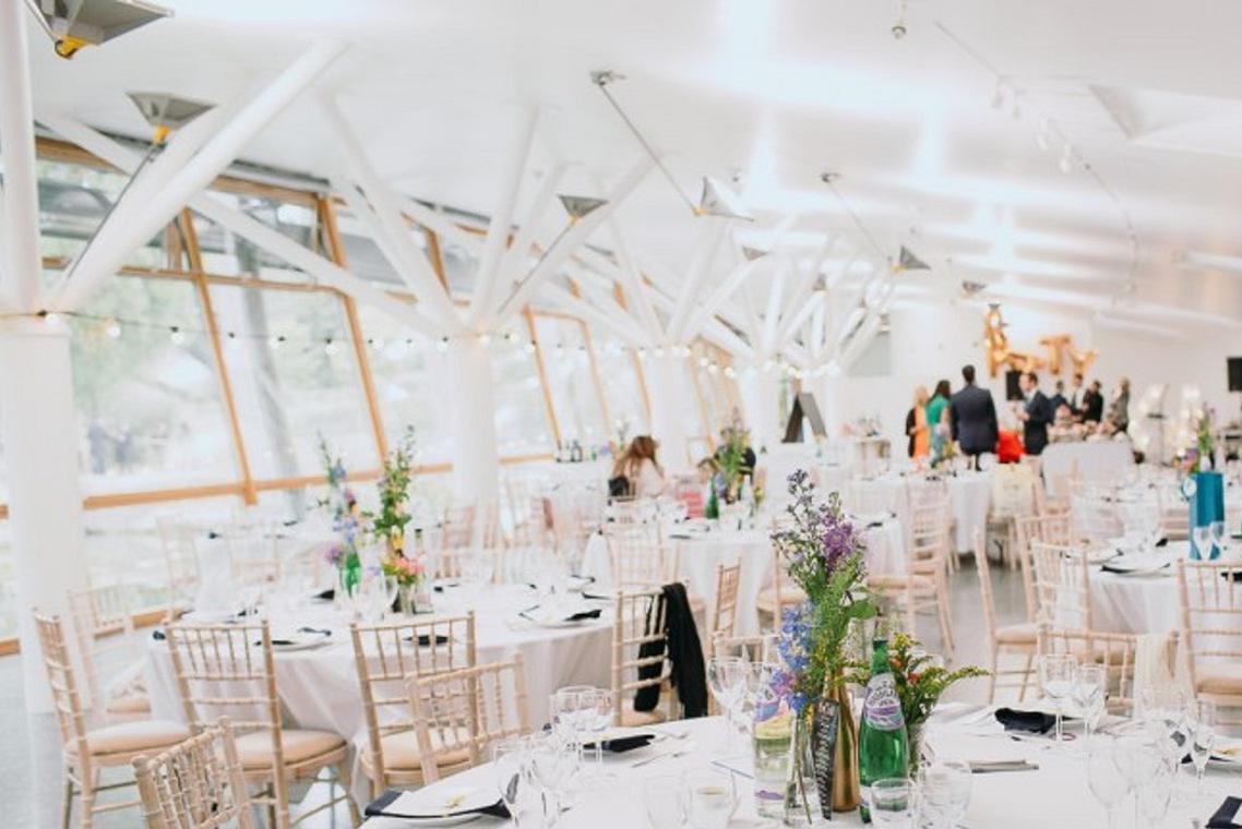 Wedding setup at the Art Pavilions