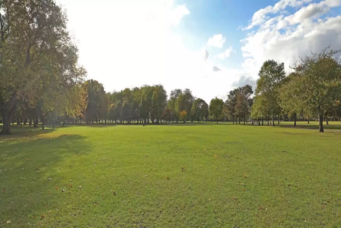 View of Crown East Field large open space