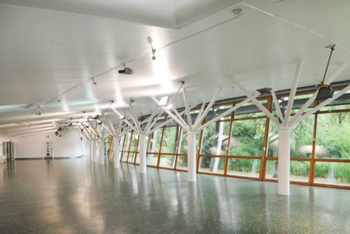 Empty interior shot of Ecology Pavilion