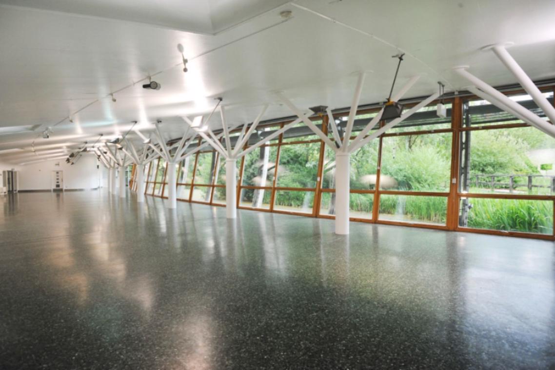 Empty interior shot of Ecology Pavilion