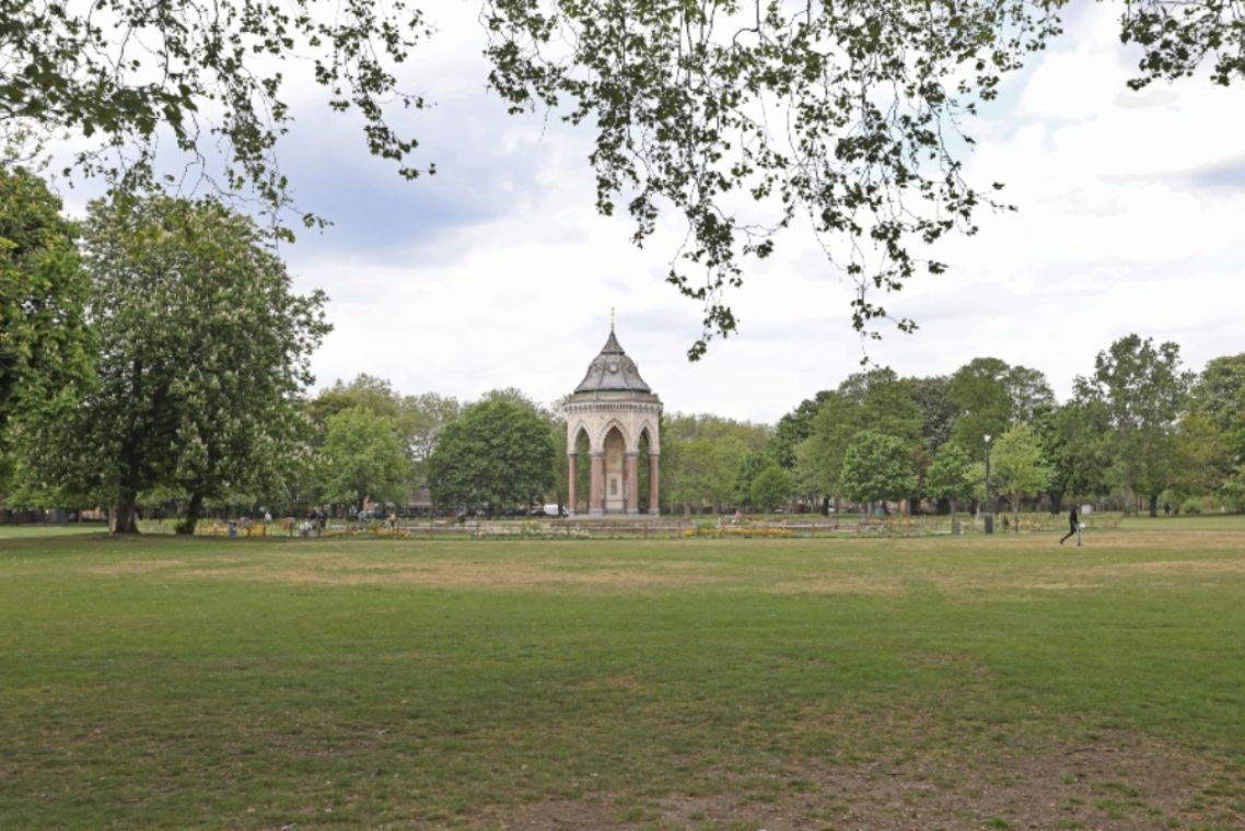 View of the Bandstand Event Space with Burdett Coutts Fountain