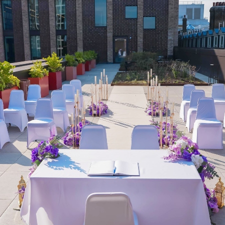 Ceremony on the Terrace at Tower Hamlets town hall