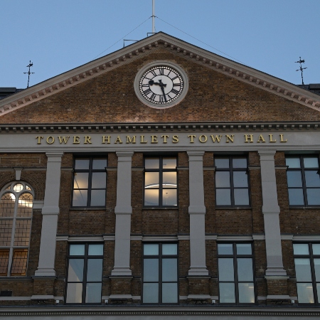 Front of Tower Hamlets Town Hall